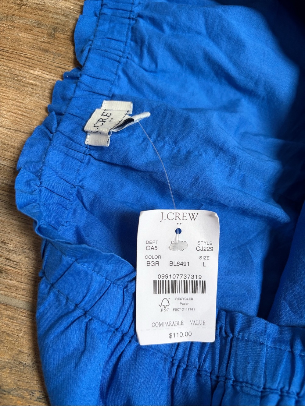 J. Crew Royal Blue Eyelet Maxi Skirt - Picture 3 of 5